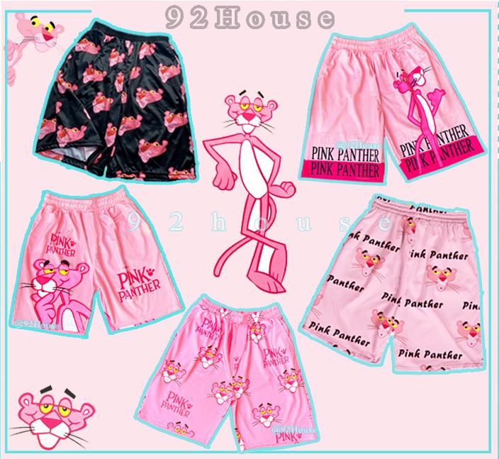 Quần short lửng hoạt hình Báo hồng bigsize quần đùi thun cartoon unisex nam nữ đồ nhóm đi biển