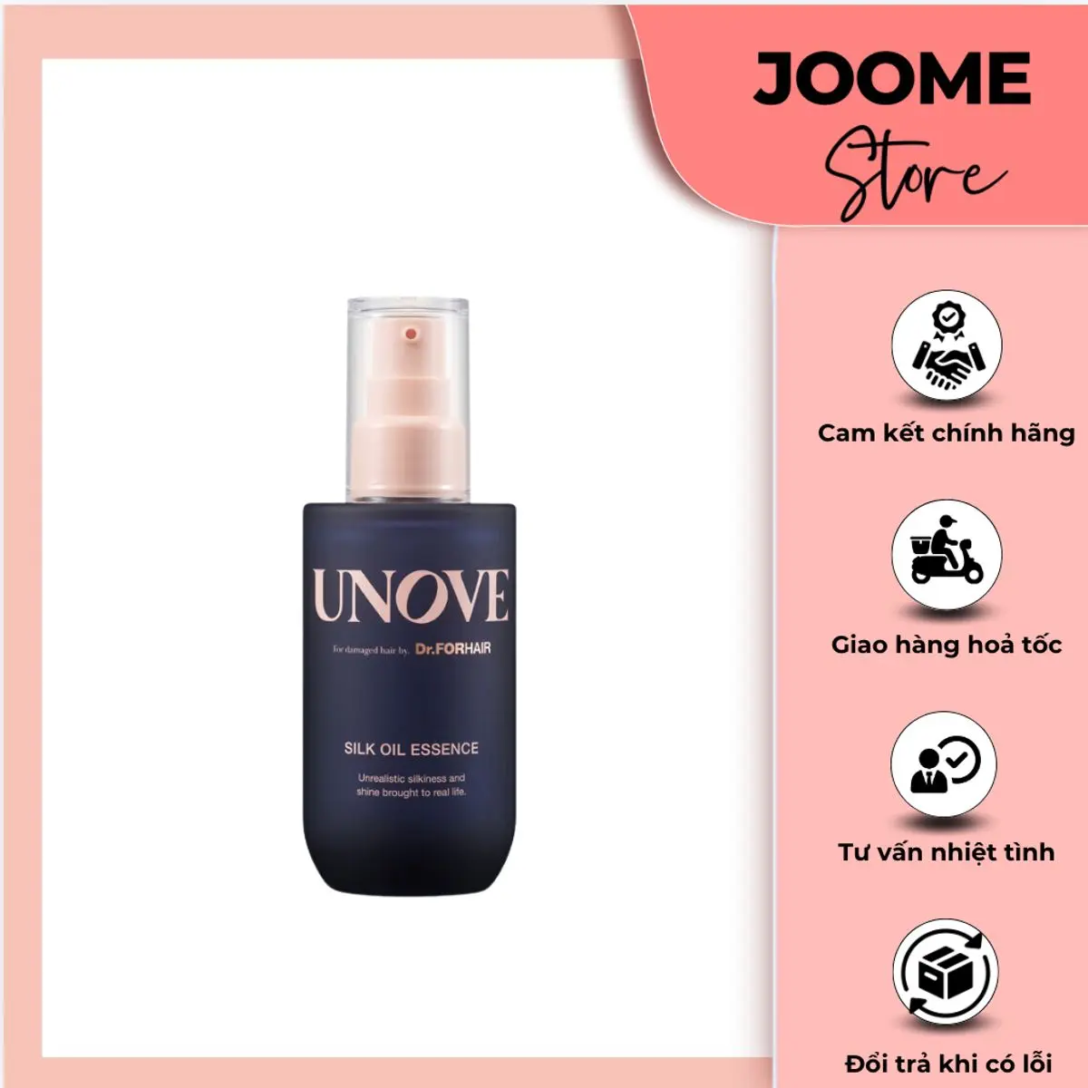Tinh Chất Dưỡng Tóc Chăm Sóc Tóc Hư Tổn Dr.Forhair UNOVE Silk Oil Esseᵰce 70ml