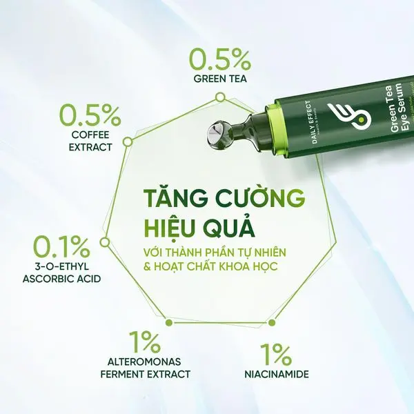 GreenTea Eye Serum - Thanh Lăn Giảm Thâm Bọng Mắt Daily Effect 25ml 1