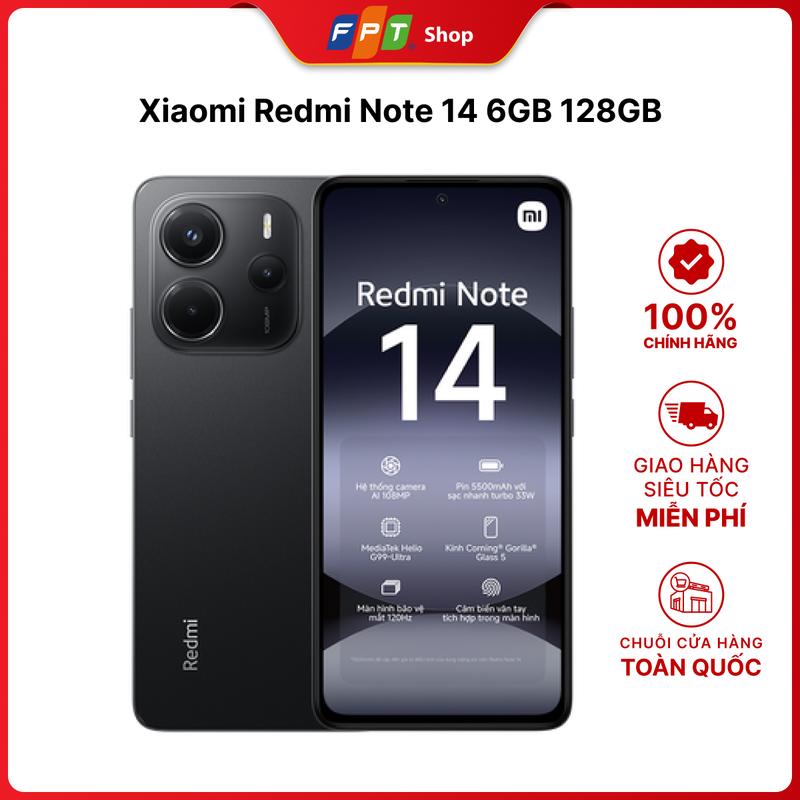 Điện thoại Xiaomi Redmi Note 14 6GB 128GB