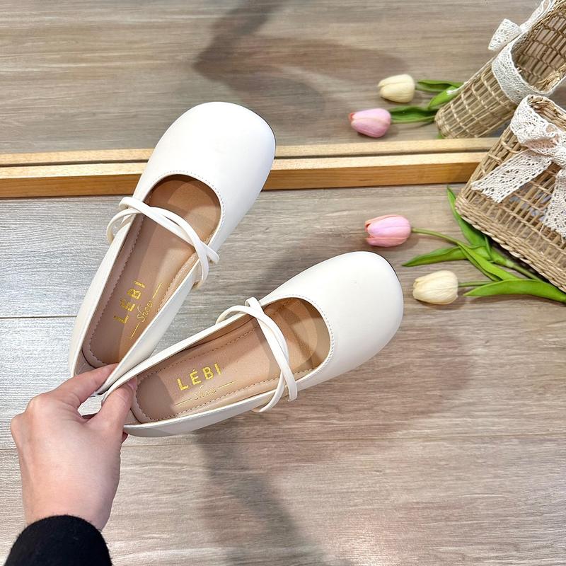 (Đế dẻo) Giày búp bê quai xoắn đế bệt cao su dẻo chống trơn Giày Bệt Nữ 4