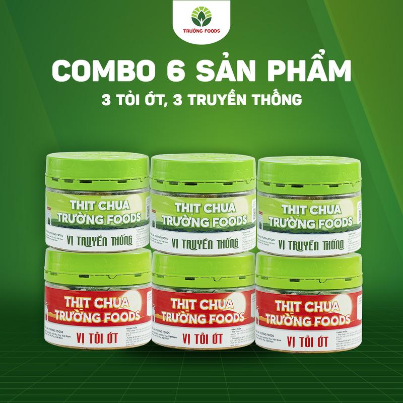 Trường Foods Combo 6 Thịt Chua (3 Tỏi Ớt, 3 Truyền Thống)
