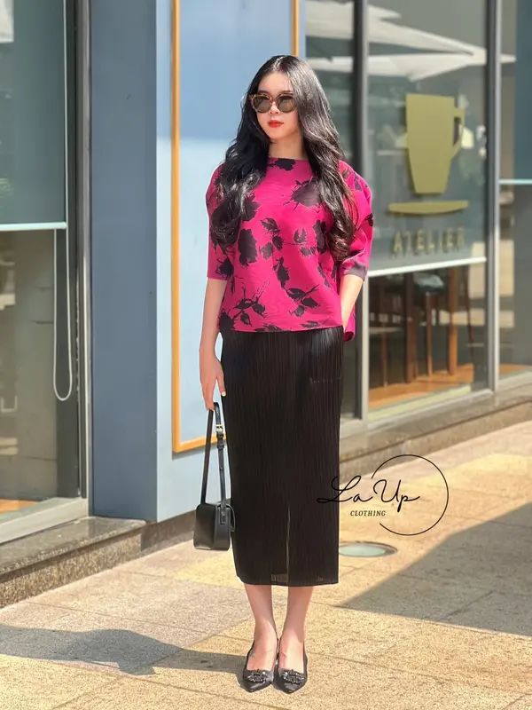 LAUP CLOTHING - Chân váy lò xo xẻ tà Freesize đến 70kg 1