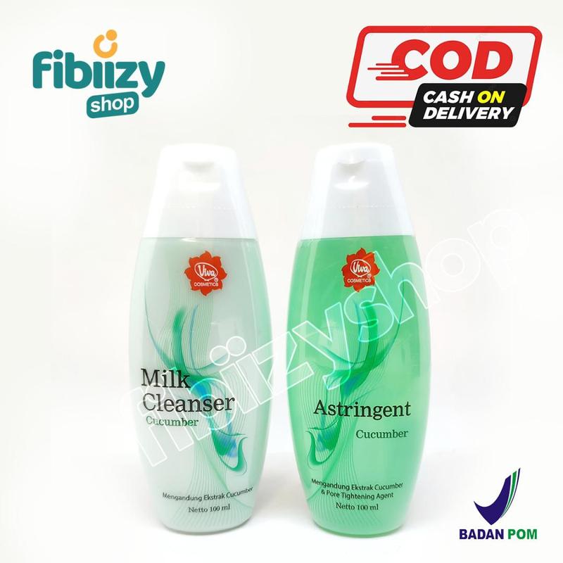 Paket Double Cleansing Viva Milk Cleanser dan Viva Face Tonic 4