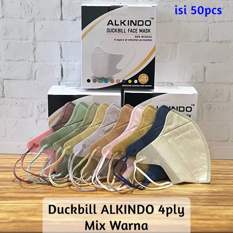 masker Duckbill alkindo 4ply 50pcs