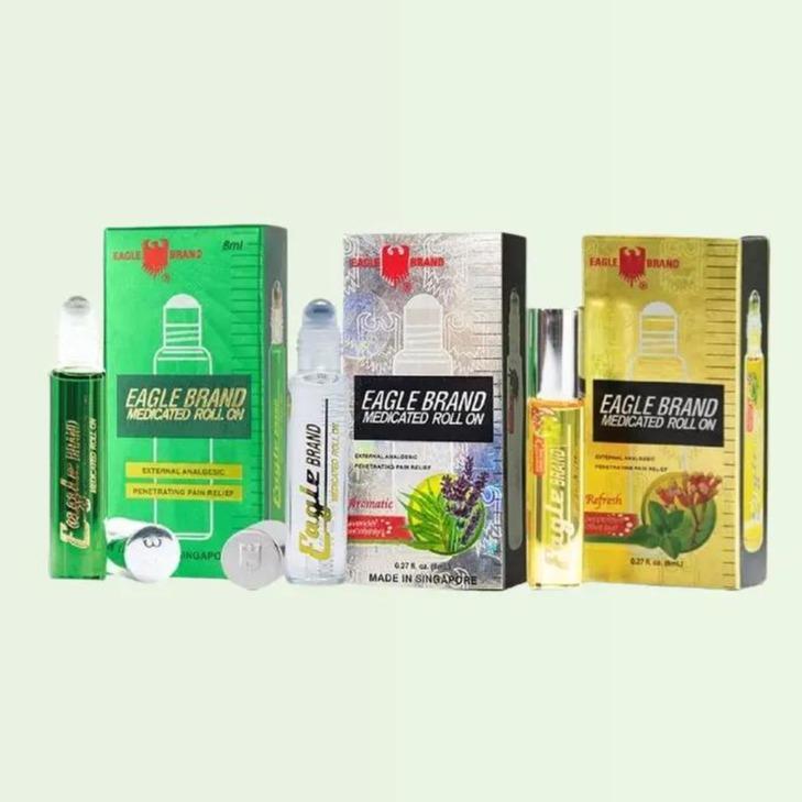 Dầu gió dạng LĂN 8ml XANH TRẮNG VÀNG hiệu Con Ó nhỏ gọn, tiện dụng, dạng chai lăn 8ml