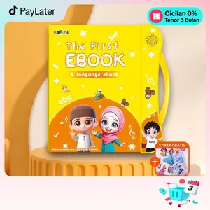 Habibi EBook Muslim Edukatif Anak 3+ 4 Bahasa Membaca Mendengar Menulis Mudah Menghafal Asmaul Husna Huruf Alfabet Doa Harian Pelafalan Huruf Hijaiyah Interaktif Lengkap dalam 1 Buku