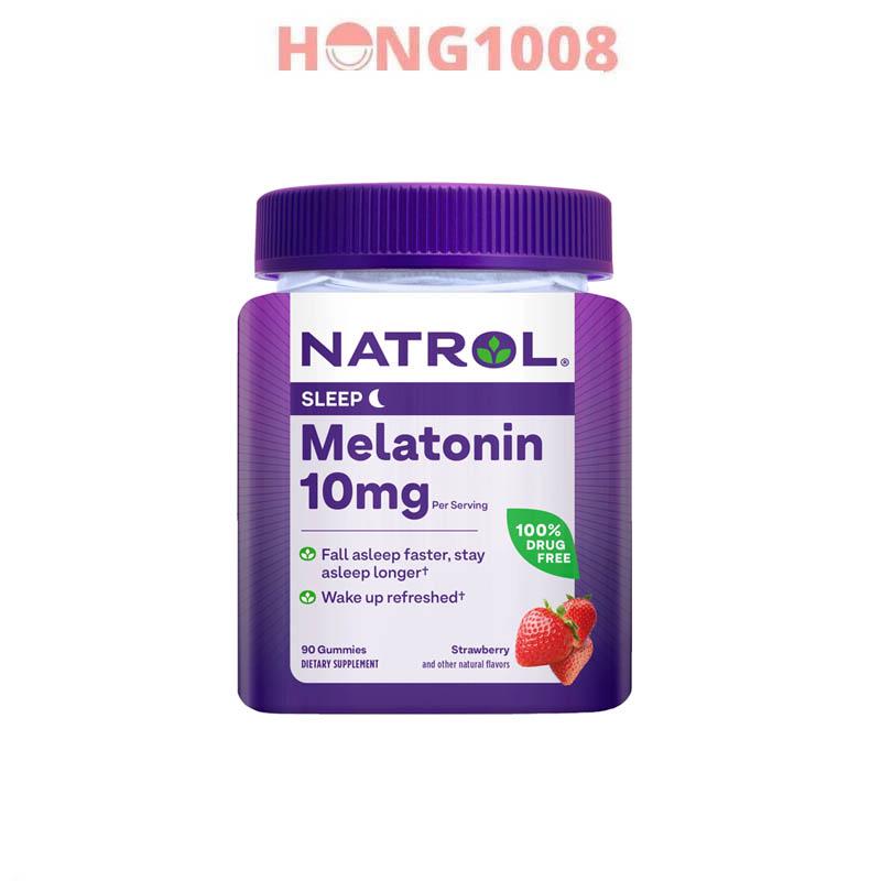 Kẹo dẻo Natrol Melatonin 10mg per serving Sleep 90 viên - Hỗ trợ cải thiện giấc ngủ