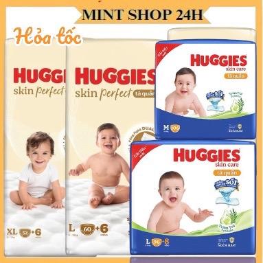 Tã quần Huggies skin perfect M96+4 L88+4 xl72+4 huggies Skincare Size L96+8 M106 XL84+4 XXL76+4 L68 M76+8 XL60 XXL54