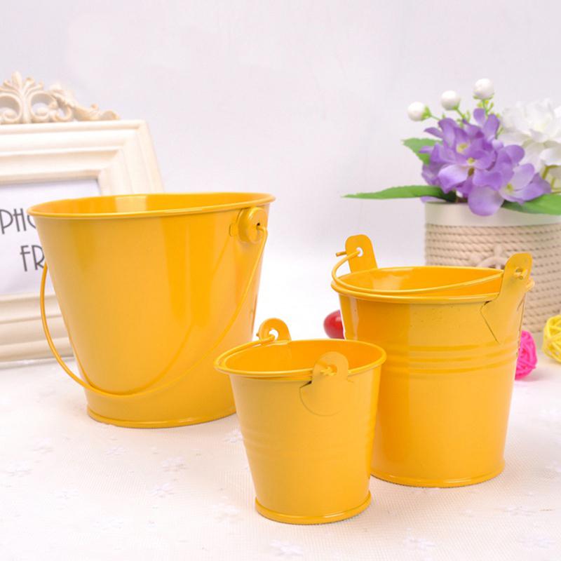 Thùng Kim Loại Mini, Đầy Màu Sắc, Xô Kẹo Chai Thùng, Thích Hợp Cho Ủng Hộ Tiệc Cưới, Đồ Trang Trí, Tự Làm, [UAA] 8