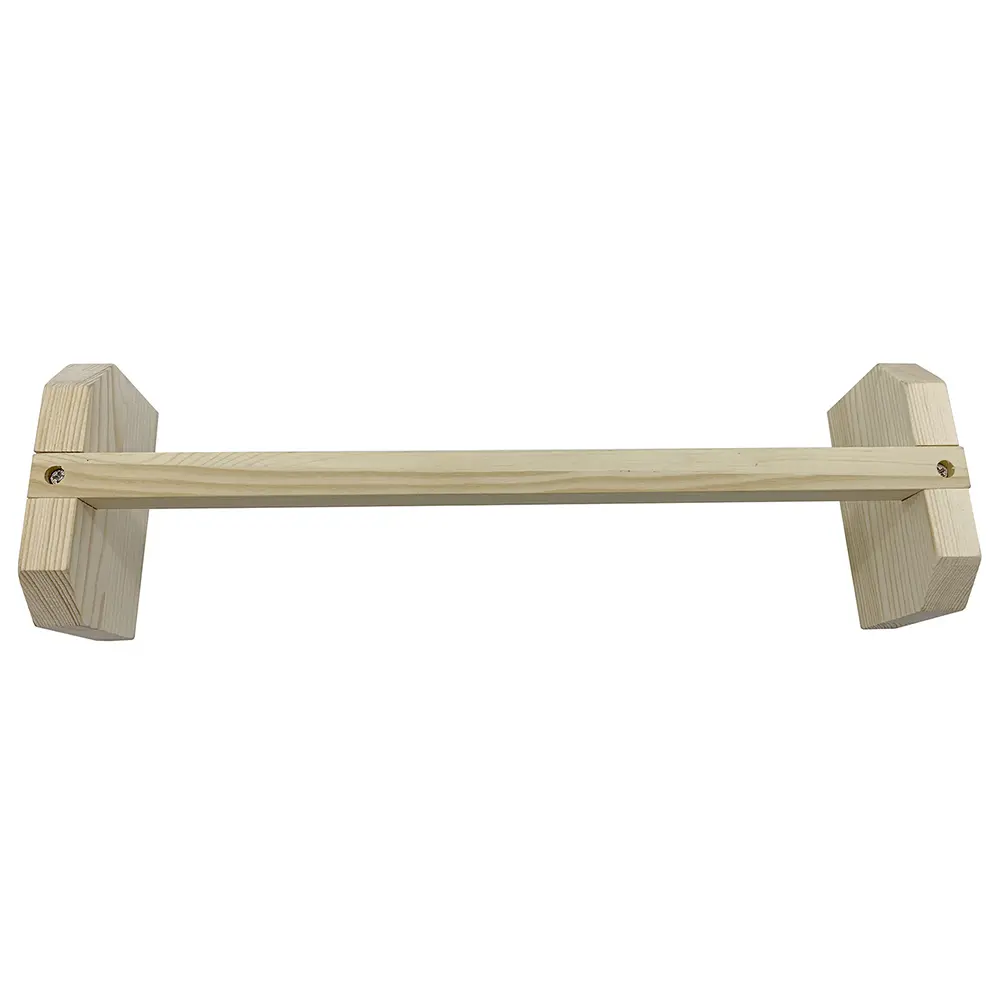 Chicken Stand Bird Perch Cages Parrot Toys Enrichment Hen Wood 40X12X8CM Beige