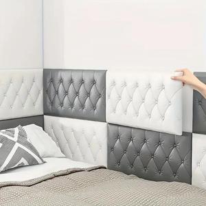 5 Paneles de Pared de Espuma 3D Autoadhesivos, Impermeables, Anticolisión, Falda Acolchada A Prueba de Sonido, Calcomanías Fáciles para Decoración de Dormitorio