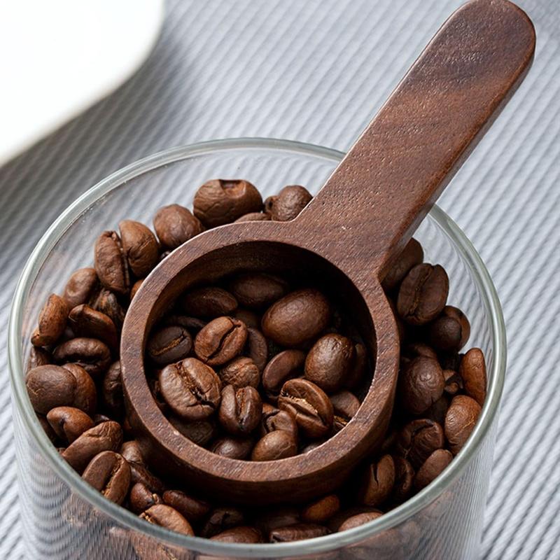 Random Color Wooden Coffee Measure Spoon, 1 Count Quantitative Spoon For Coffee Powder & Coffee Beans, Home Kitchen Tools Utensils 3