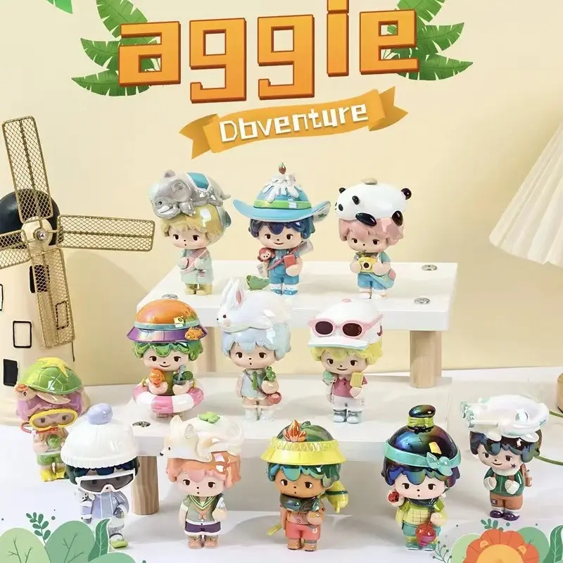 Blindbox Aggie Adventure Bản thường & Bản bóng hologram - Mô hình chính hãng Chuyến phiêu lưu của Aggie đáng yêu dùng để trang trí, sưu tập