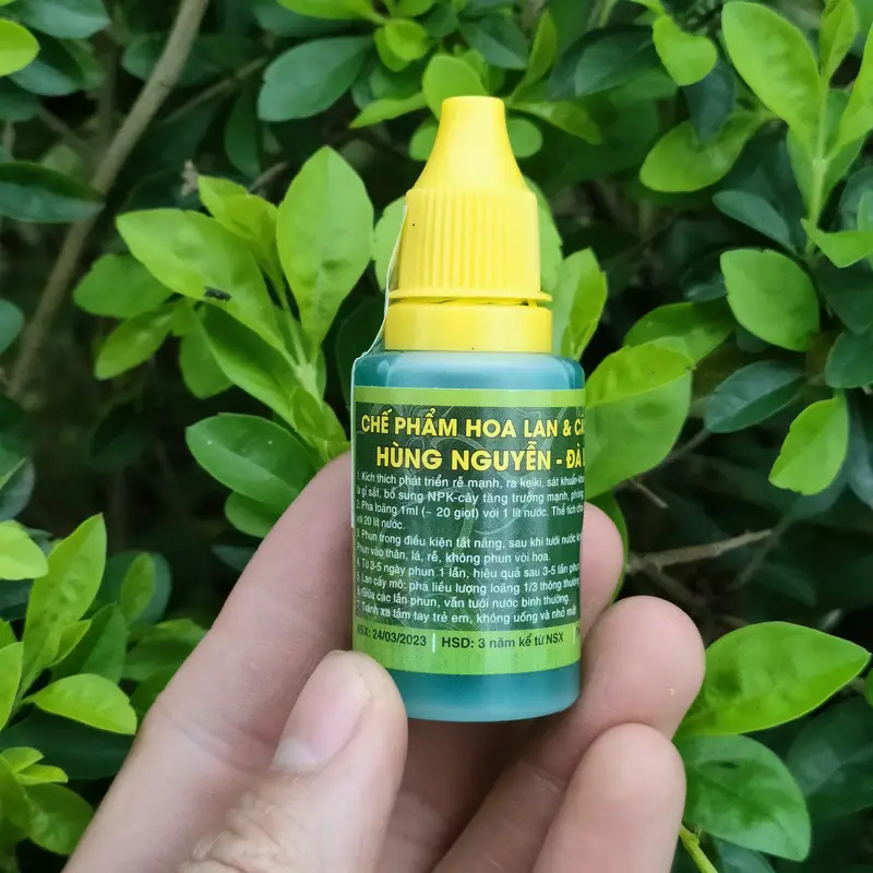 Phân bón sinh học Hùng Nguyễn 6in1 cho hoa lan và cây cảnh, 20ml - Kích rễ, kháng bệnh, bổ sung NPK 2