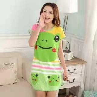 Product Introduction of Summer new cute cartoon doll student short sleeved jumpsuit girls' nightgown with multiple styles 19