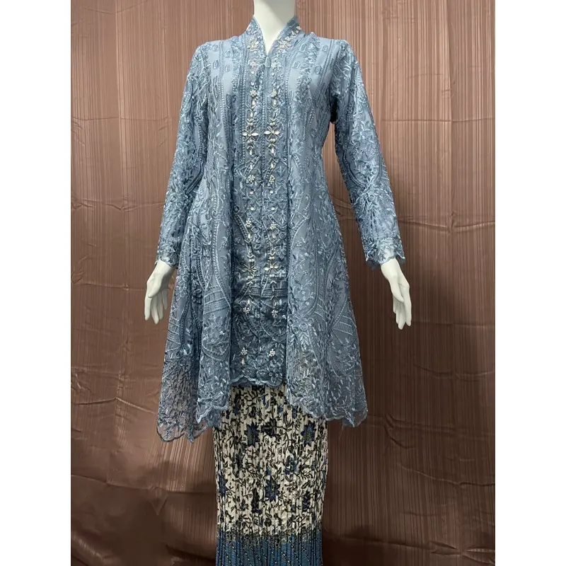 A.C>> Dres kebaya kartini /kebaya kartini floy/kebaya pesta/kebaya wisuda/kebaya akad/kebaya akad/tunik brukat/kebaya busui/kebaya ibu hamil/kebaya modern/kebaya floy payet/kebaya payet By aulia kebaya/ Kondangan Baju