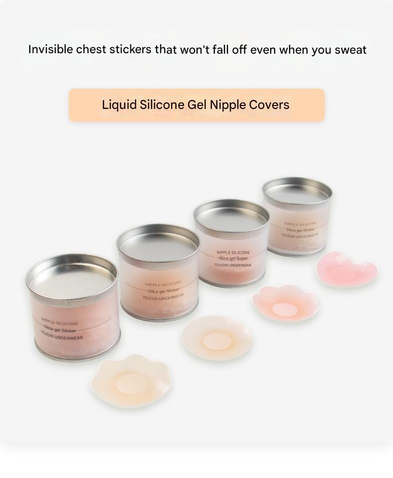 Product Introduction of Anti-exposure silicone breast stickers Invisible and traceless anti-sweat and anti-bump breast stickers Swimming sling breast stickers patch 0