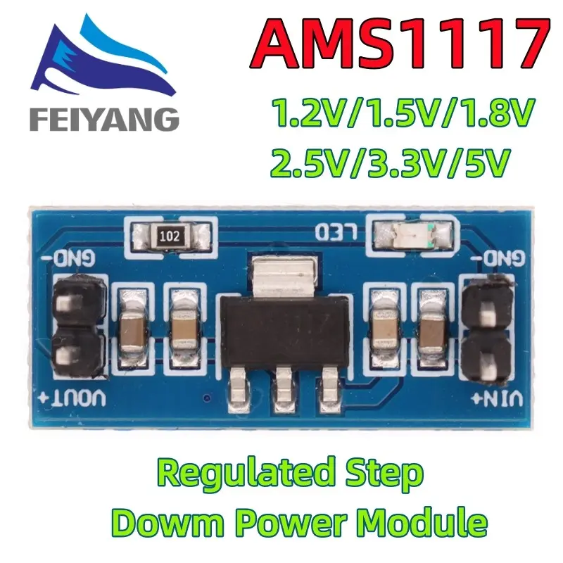 AMS1117 1.2V 1.5V 1.8V 2.5V 3.3V 5V power supply module AMS1117-5.0V power module AMS1117-3.3V For diy kit