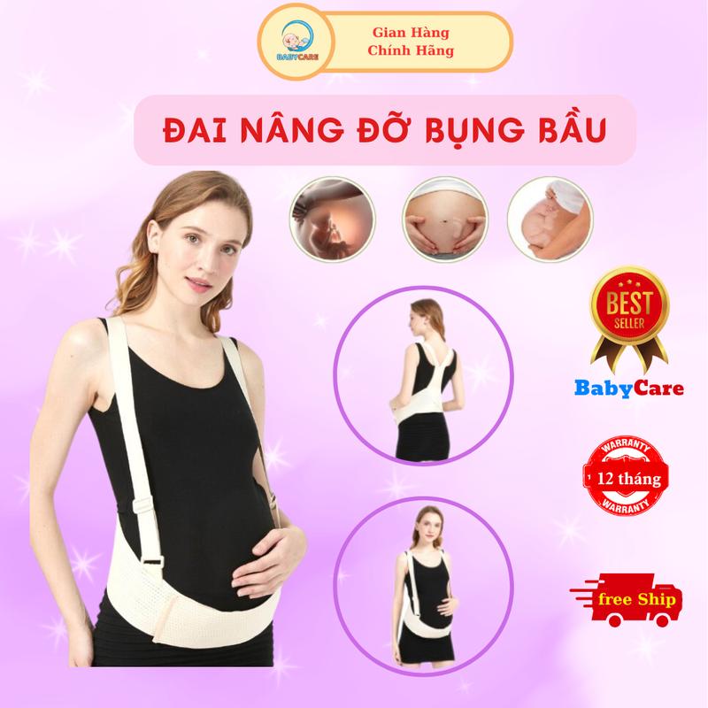  Đai Nâng Đỡ Bụng Bầu BabyCare Co Giãn 4 Chiều Giúp Mẹ Bầu Cảm Thấy Thư Giãn Thoải Mái 
