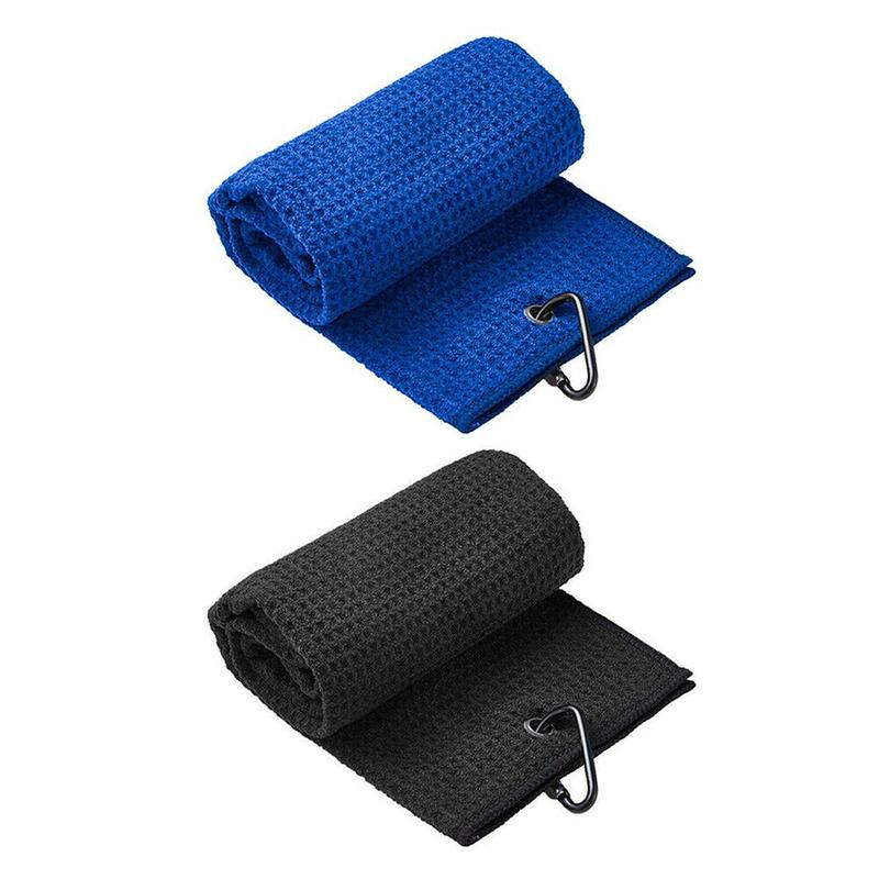Khăn lau Golf, màu đen, họa tiết Bánh Quế chất liệu bông, thích hợp cho thể thao 6