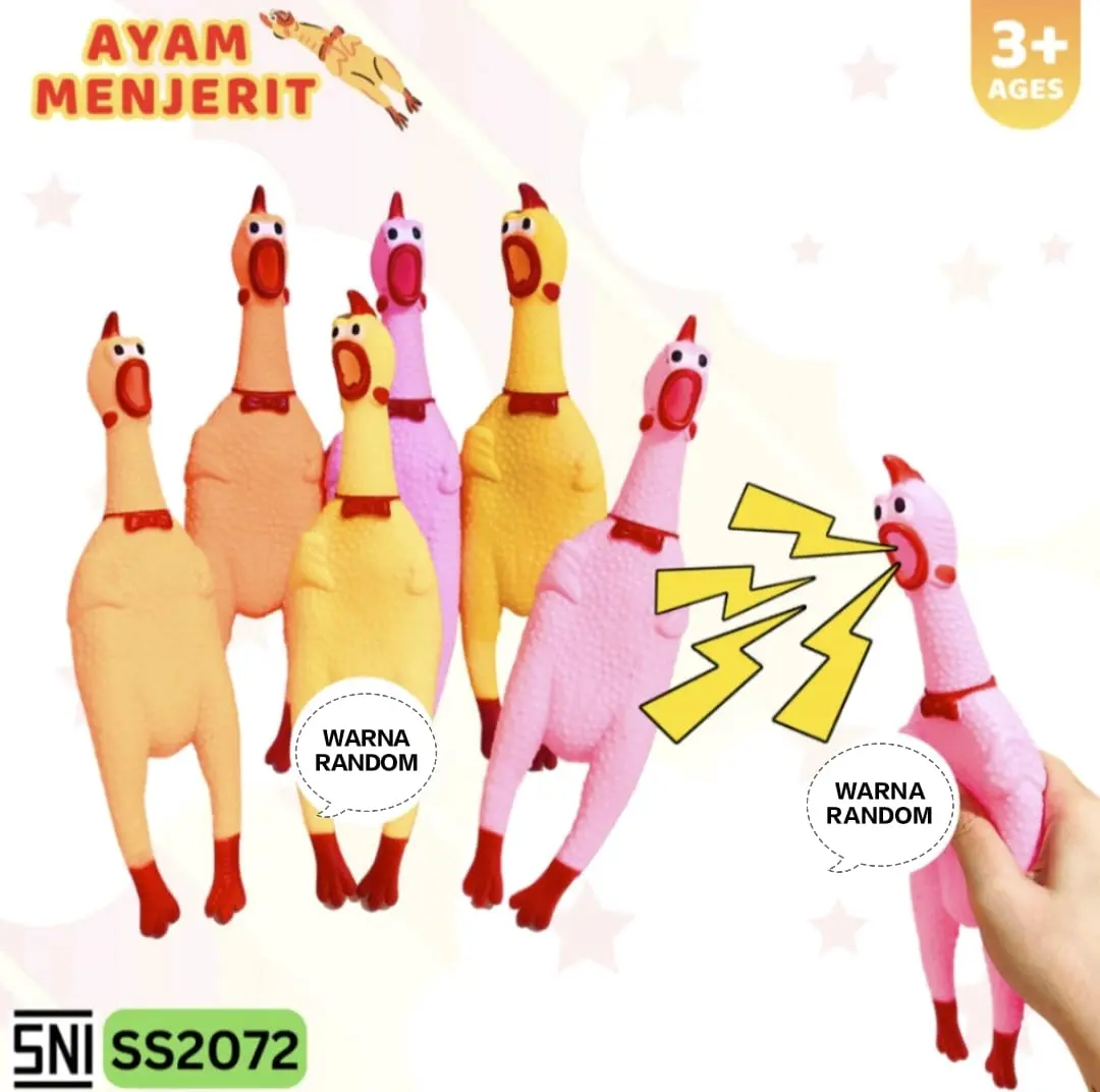 MAINAN CHICKHEN AYAM POTONG MENJERIT BESAR - AYAM PENCET JUMBO SS2072