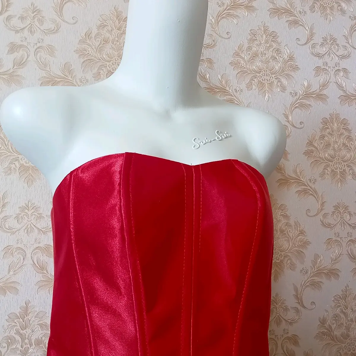 Daleman kebaya kamisol longtorso kemben bustier korset satin Polos Belah Samping