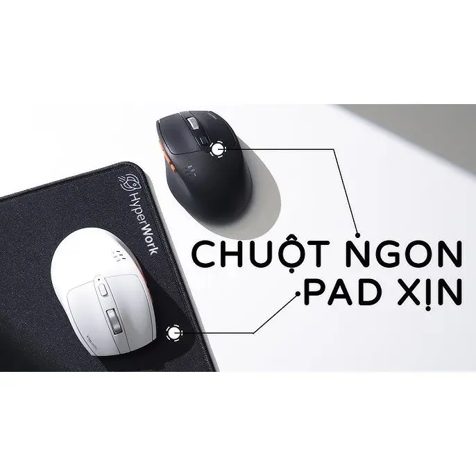 [DEAL SỐC] Chuột không dây HyperWork Silentium MS01 - 3 chế độ kết nối, Bluetooth 5.1 & Wireless 2.4GHz l Hàng chính hãng bảo hành 12 tháng 4