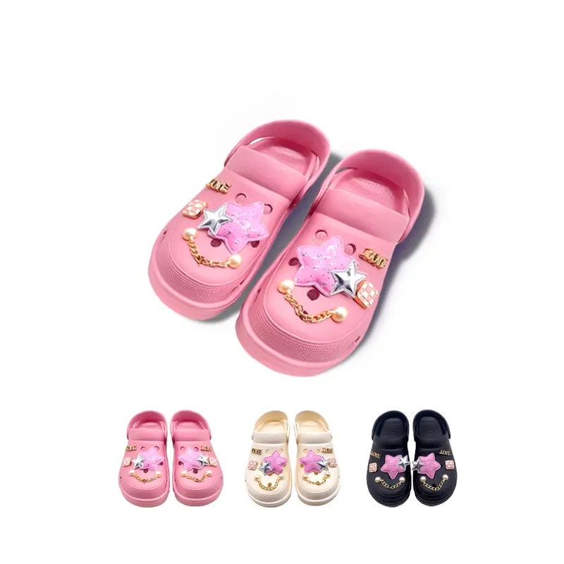 Sandal Wanita Dewasa 2025 Baim Sandal Baru Sandal Fashion Gratis Aksesori Sepatu DIY 0