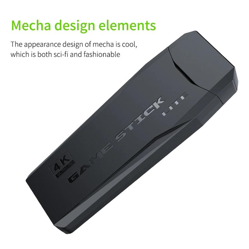 Product Introduction of Update Retro Video Game Console 2.4G Wireless Console Game Stick 4k 20000 Game 64G Portable Dendy Game Console for GBA/FC/PS1/MD 8