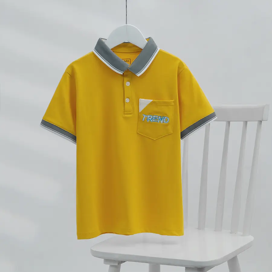 Áo thun polo có cổ cho bé trai RAZA Chất liệu  vải cotton cá sấu cao cấp,có size cho bé từ 24-45kg RZM78