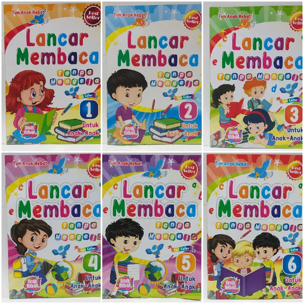 Paket 6 Buku - Lancar Membaca Tanpa Mengeja - AI
