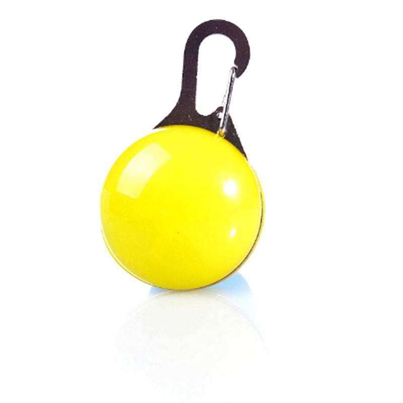Mini pet dog cat puppy LED flashing collar safety night light keyring pendant 7