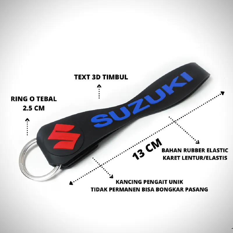 Variasi Gantungan Kunci Motor Suzuki 3D Rubber Keyring 1