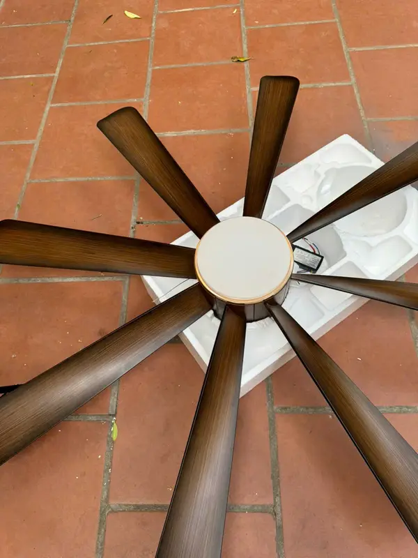 Quạt Trần 8 Cánh ABS nhiều phiên bản mầu (Có Dây Cáp An Toàn)  Đường Kính 1m52 - Điều Khiển 6 Cấp Độ Gió Cực Mát và 3 Chế Độ Ánh Sáng - Dùng cho Mọi Không Gian Nhà Việt - Fan, QuạT 7