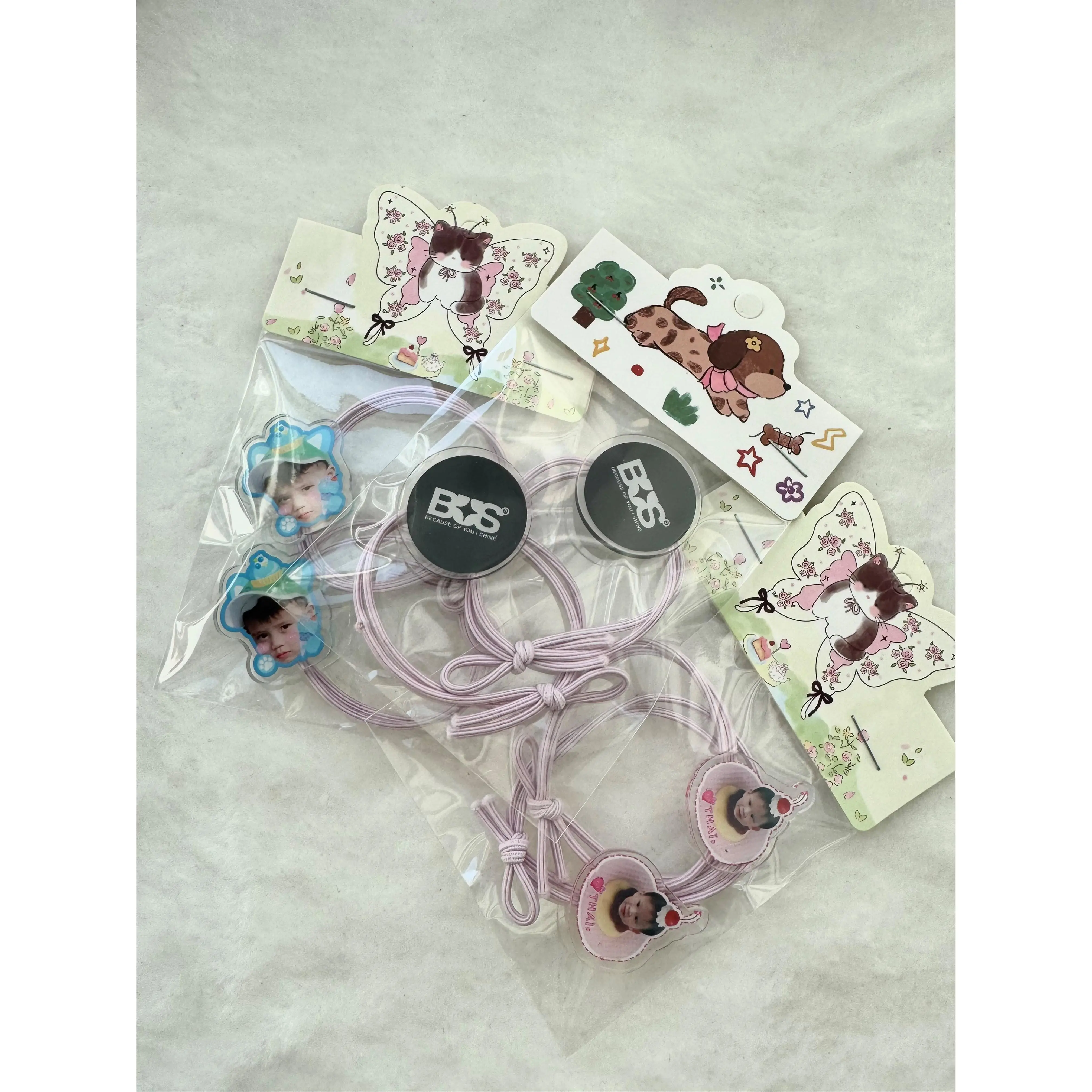 BUS Thai Boy Band Cartoon Hair Tie, High Elastic Rubber Band, Perfect for Daily Use and Home, Fan Merchandise