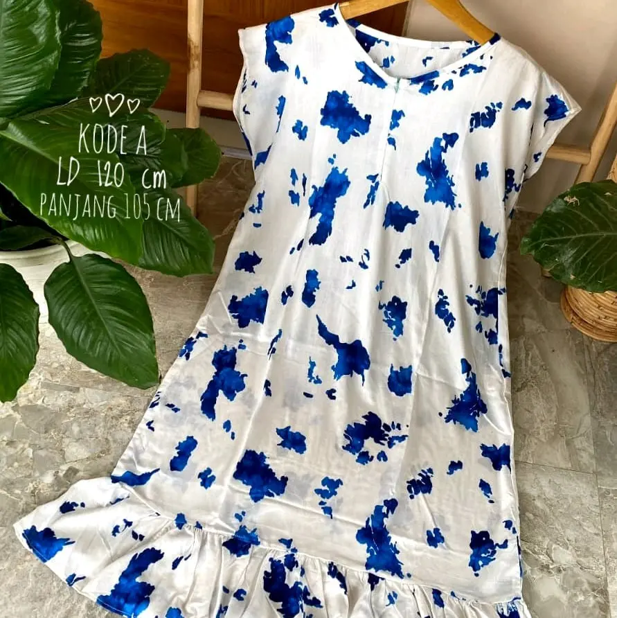 Daster Murah Ld 120 Katun Bunga