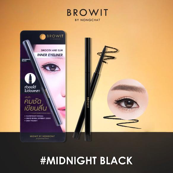Chì sáp kẻ mắt nongchat Kẻ Viền Mắt Trong Browit Chì Kẻ Mắt Smooth And Slim Inner Eyeliner 0.1g