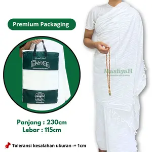 KAIN IHRAM DEWASA MERCAN KAIN IHROM DEWASA MERCAN KAIN IHRAM PUTIH POLOS PERLENGKAPAN HAJI UMRAH UMROH TM