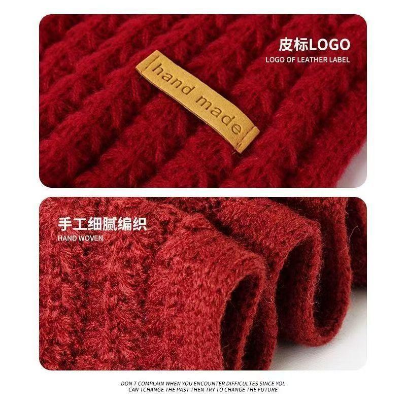 Product Introduction of Women's Wool Knitted Scarf Autumn and Winter Korean Style All-Matching Thickened Warm Shawl Atmosphere High Sense Student Scarf Fashion 9