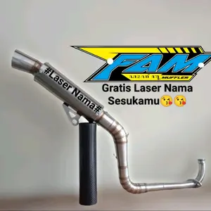 knalpot corong cobra thailand Full System Laser
