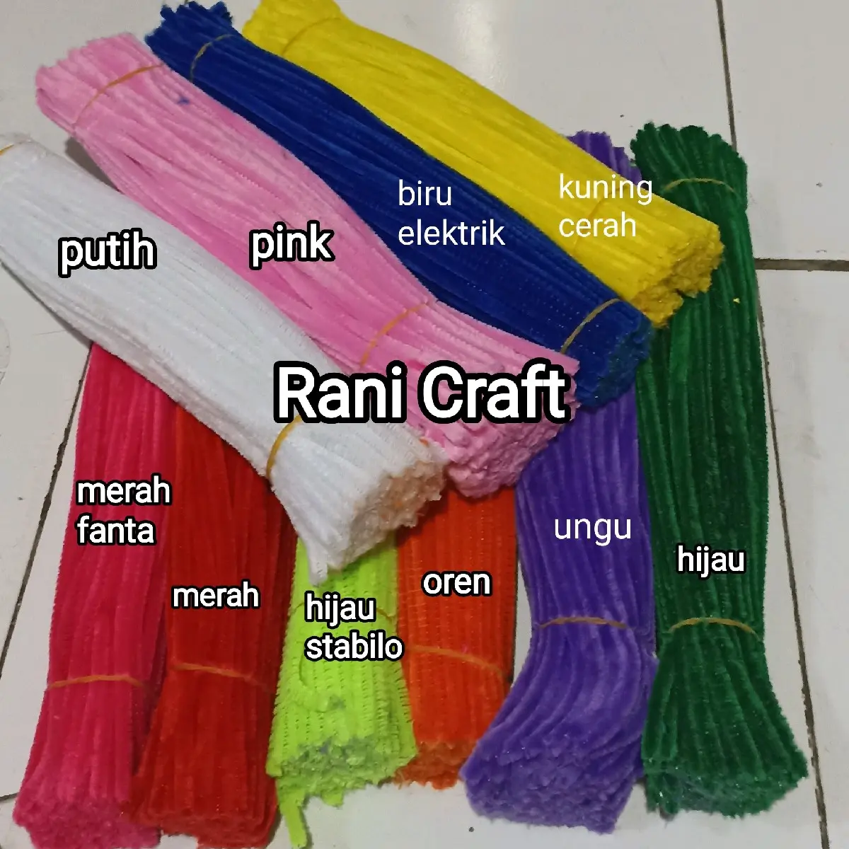promo 1 ikat(-/+100)pipe cleaner#kawat bulu#bahan kerajinan Pendidikan