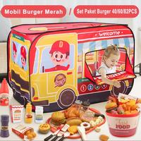 Gambar Mainan Masak-masakan DIY Dapur Set Fast Food Makanan Cepat Saji Burger Kentang Goreng Anak-anak - 40pcs dari JIQILE MALL Kota Bekasi 4 Tokopedia