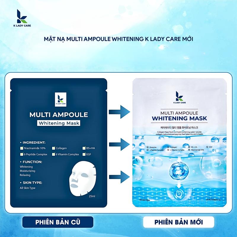 A01. Combo 10 miếng Mặt Nạ Dưỡng Ẩm Chống Lão Hóa K Lady Care - SkinCare Chăm Sóc Da Làm Đẹp Da Cosmetics Mask