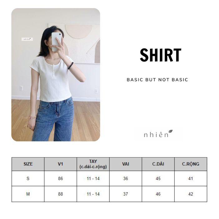 Product Introduction of Tamie Top - Áo thun nữ tay ngắn - áo thun cổ tròn nhiennhienvintage BT221 Women 0