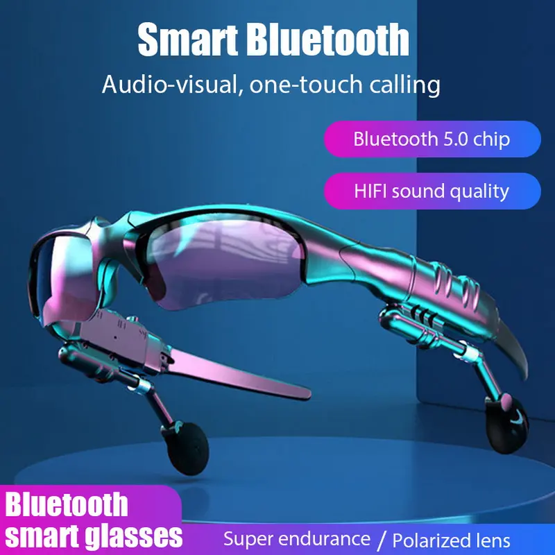 【COD】 MOCHO Smart Glasses Wireless Bluetooth 5.0 Sunglasses Outdoor Kacamata bluetooth Calling Calling Music Anti-Blue Eyeglasses MP3 Sunglasses With Bluetooth (Kacamata MP3 + Bluetooth) -Kacamata Handsfree Headset Full Music 0