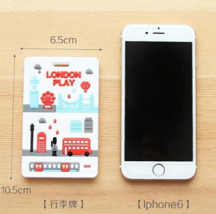 Tag Thẻ tên vali, hành lý, thẻ tên treo balo cho các bé, thẻ Silicon Chống Thất Lạc Cho Balo/ Vali Siêu cute 3