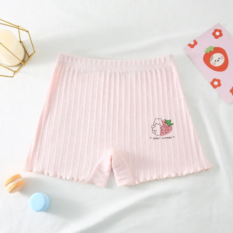Quần Chip Cho Bé 4 Màu Chất Liệu Thun Cotton Mềm Mại, Thoáng Mát Họa Tiết Đáng Yêu Cho Bé Gái (QC2) Vải Cotton Len 3