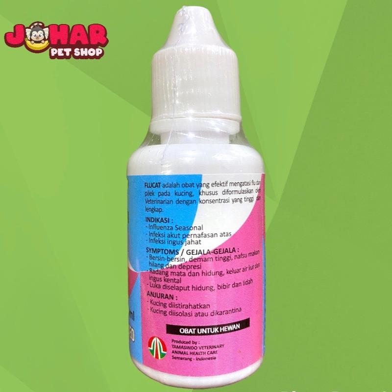 Flucat obat flu demam pilek bersin kucing kitten cat 30ml 1
