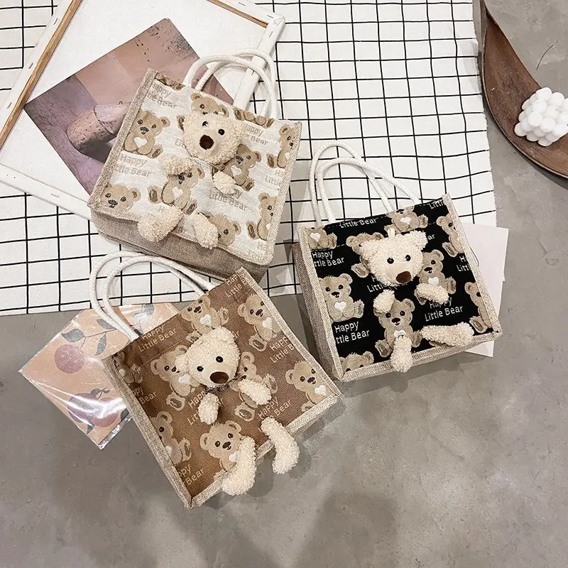 Túi Cói Hình Gấu Bông Dễ Thương - Túi Vintage - BEYOU Bag Nữ 1